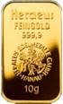Gold: 10 gramm (10g) Goldbarren Heraeus