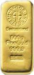 Gold: 500 gramm (500g) Argor Heraeus